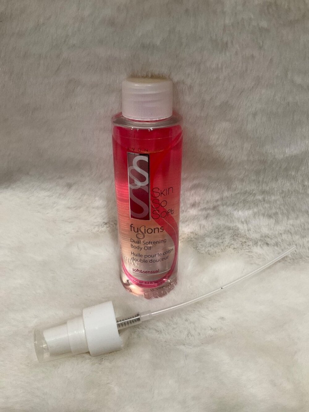 Avon Skin So Soft Fusions Dual Softening Body Oil 4.2 Fl Oz NEW Spray - Picture 3 of 5